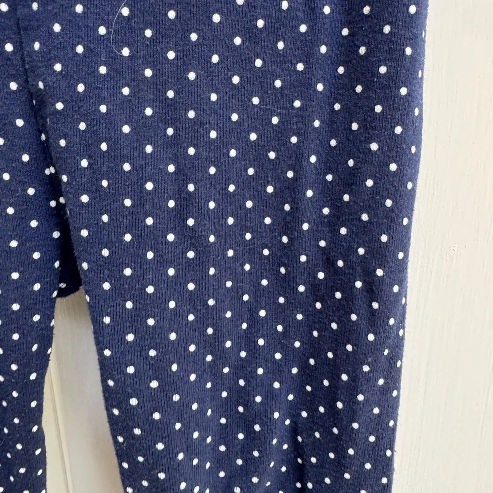 Baby GAP 3T Girls Navy and White Polka Dot Leggings Pants